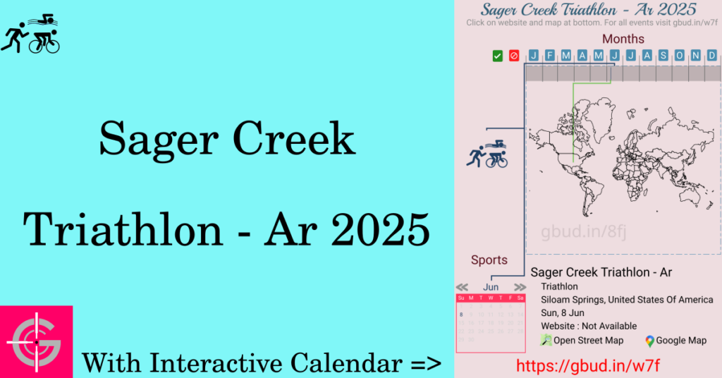 Sport event in 2025, Sager Creek Triathlon - Ar 2025