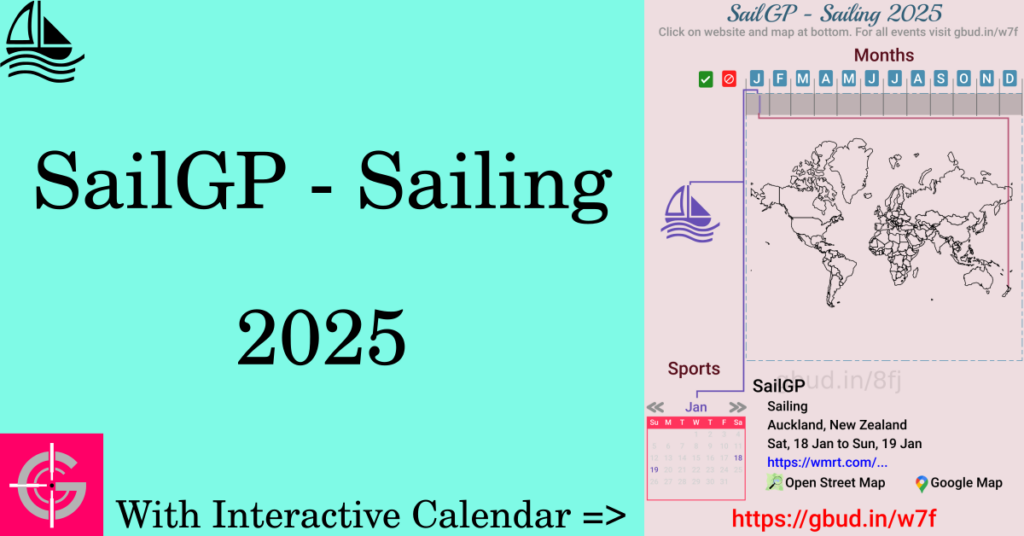 Sport event in 2025, SailGP - Sailing 2025