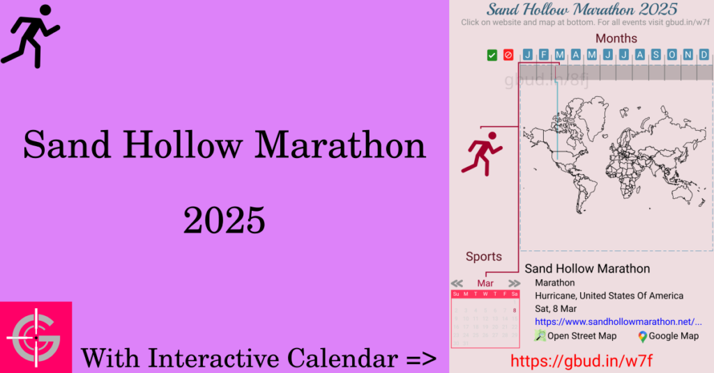 Sport event in 2025, Sand Hollow Marathon 2025