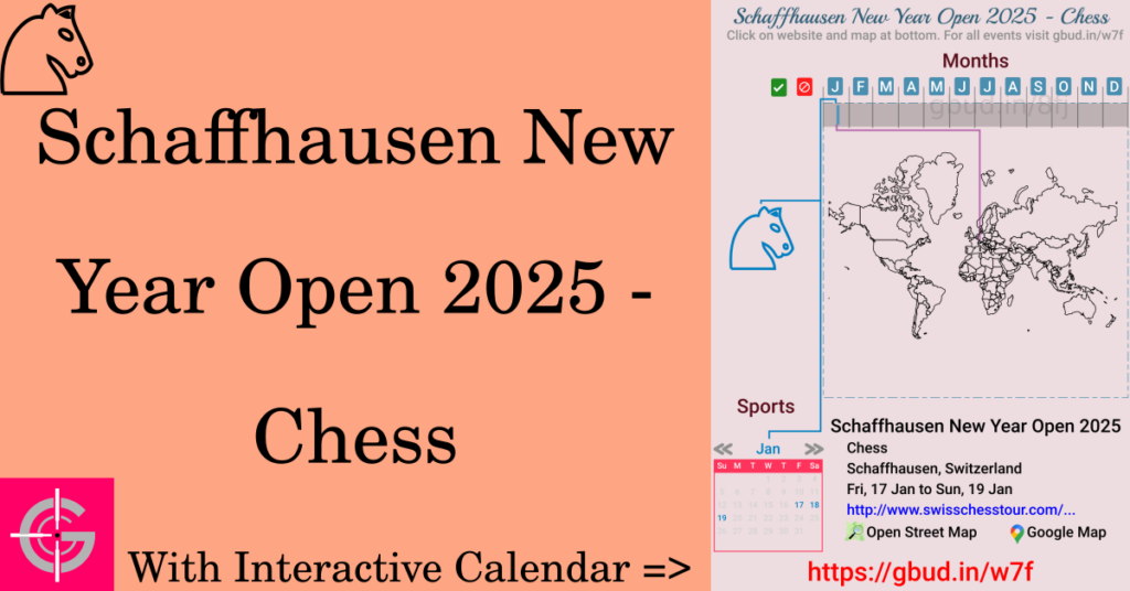 Sport event in 2025, Schaffhausen New Year Open 2025 - Chess