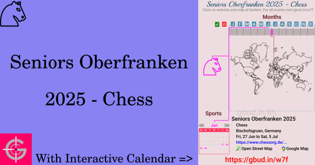 Sport event in 2025, Seniors Oberfranken 2025 - Chess