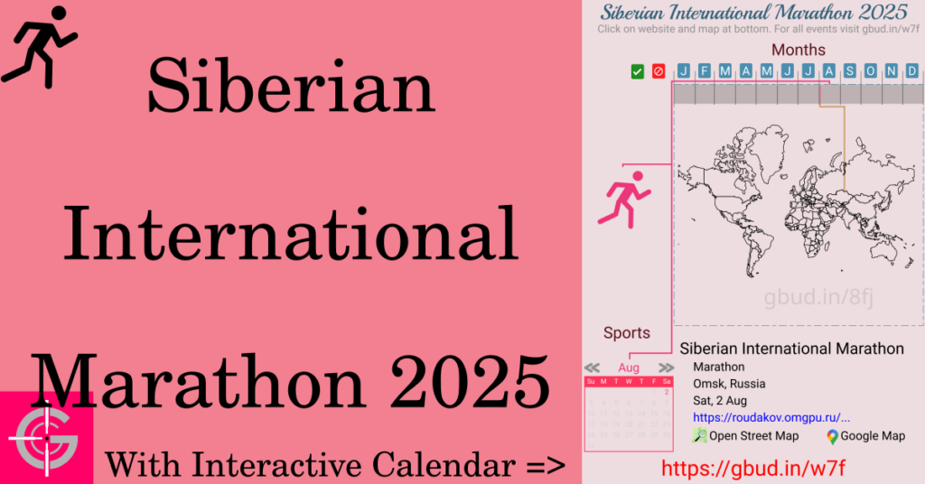 Sport event in 2025, Siberian International Marathon 2025