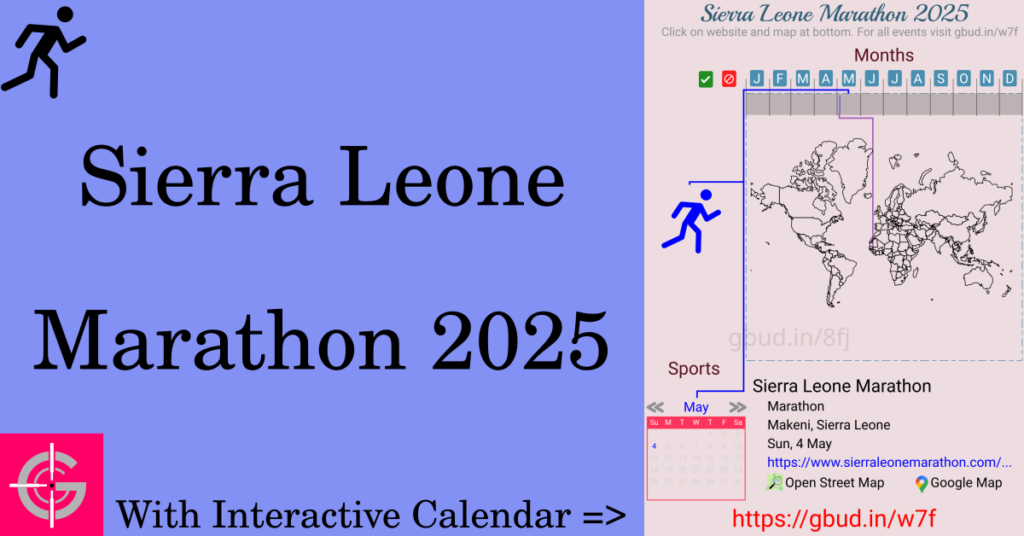 Sport event in 2025, Sierra Leone Marathon 2025