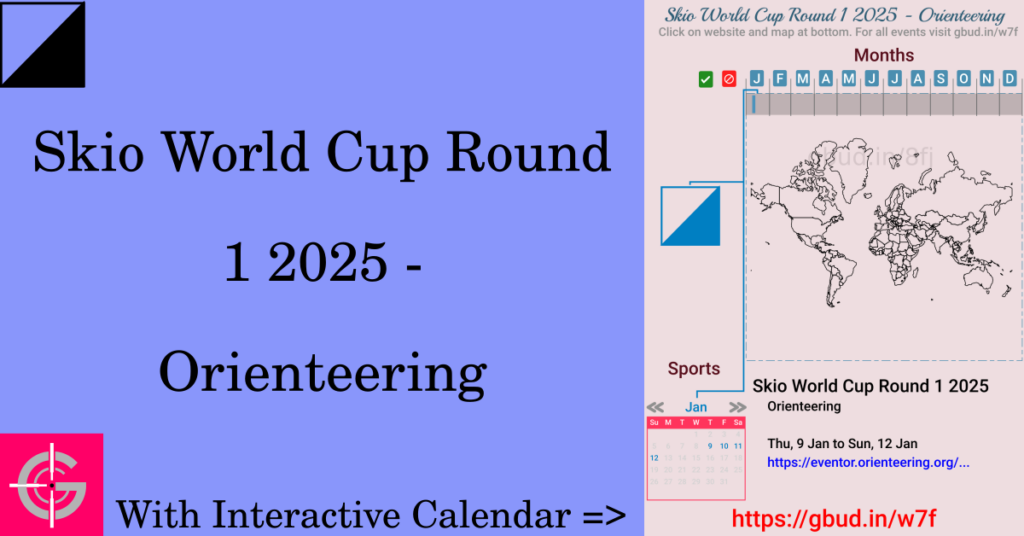 Sport event in 2025, Skio World Cup Round 1 2025 - Orienteering