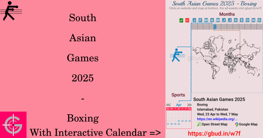 Sport event in 2025, South Asian Games 2025 - Boxing