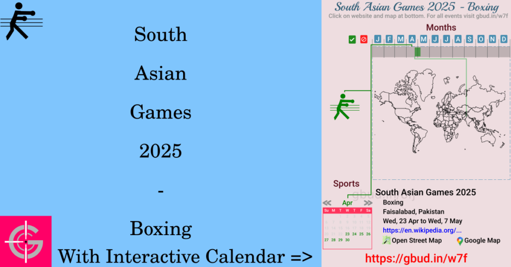 Sport event in 2025, South Asian Games 2025 - Boxing