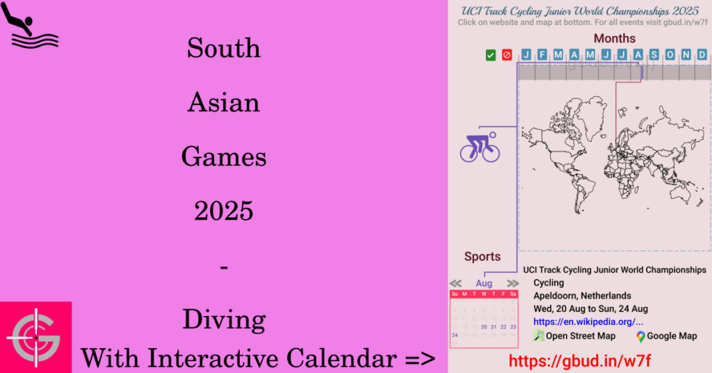 Sport event in 2025, South Asian Games 2025 - Diving