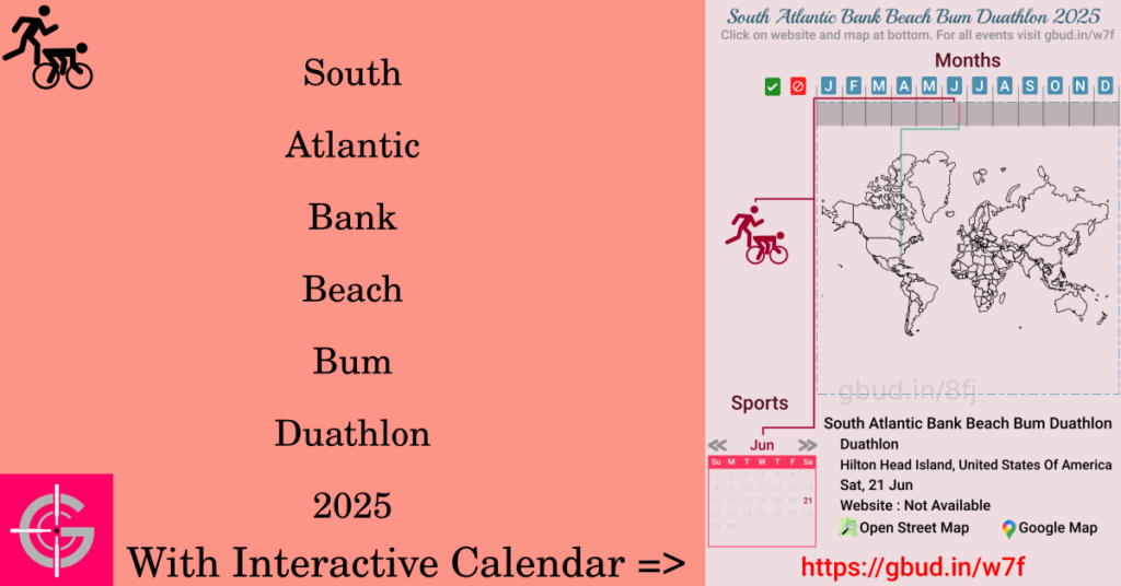 Sport event in 2025, South Atlantic Bank Beach Bum Duathlon 2025