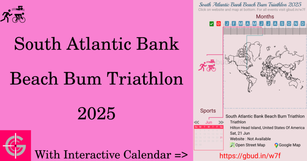 Sport event in 2025, South Atlantic Bank Beach Bum Triathlon 2025