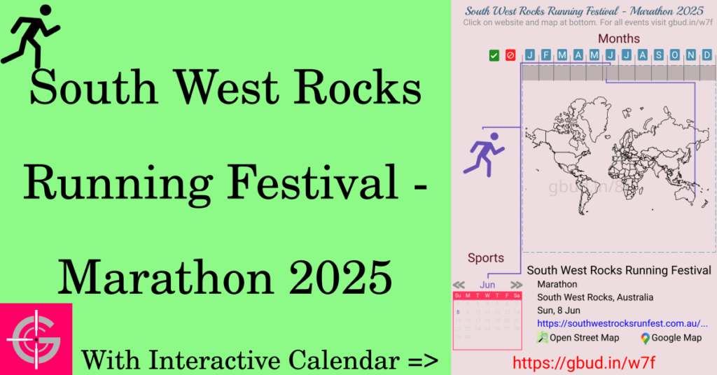 Sport event in 2025, South West Rocks Running Festival - Marathon 2025