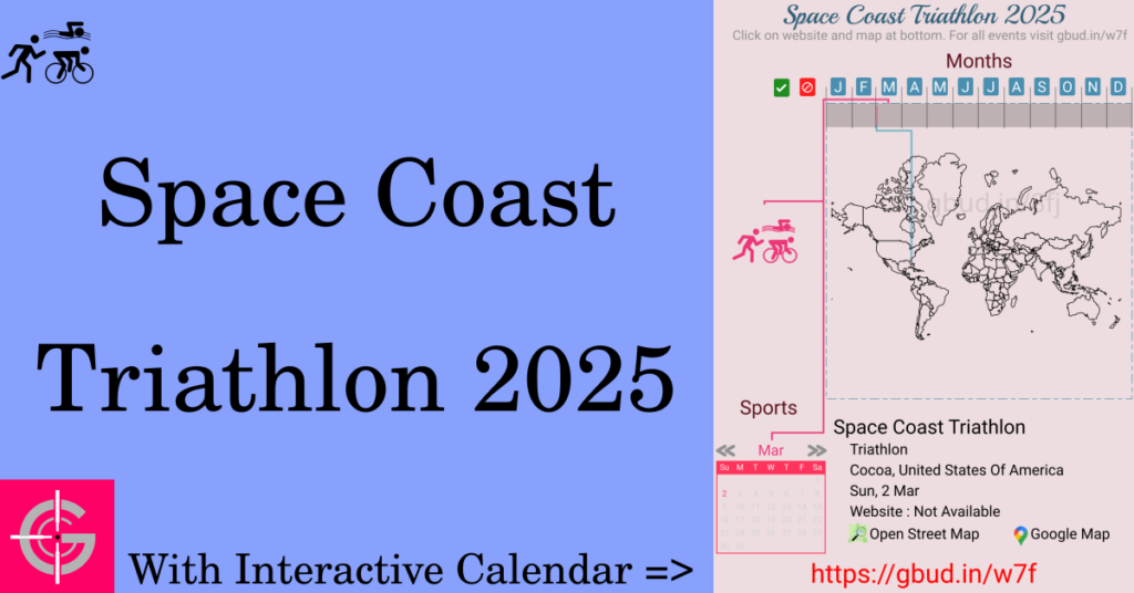 Sport event in 2025, Space Coast Triathlon 2025