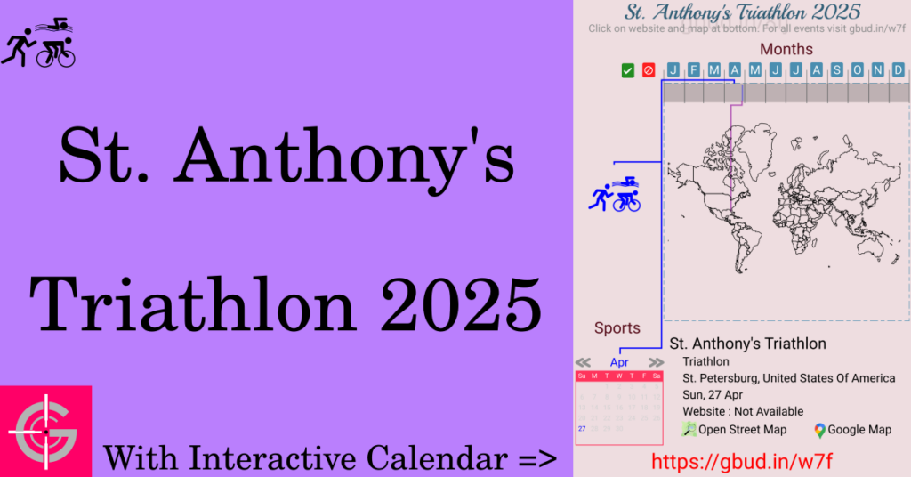 Sport event in 2025, St. Anthony's Triathlon 2025