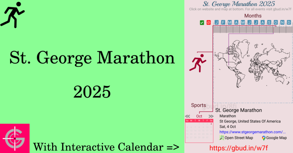 Sport event in 2025, St. George Marathon 2025