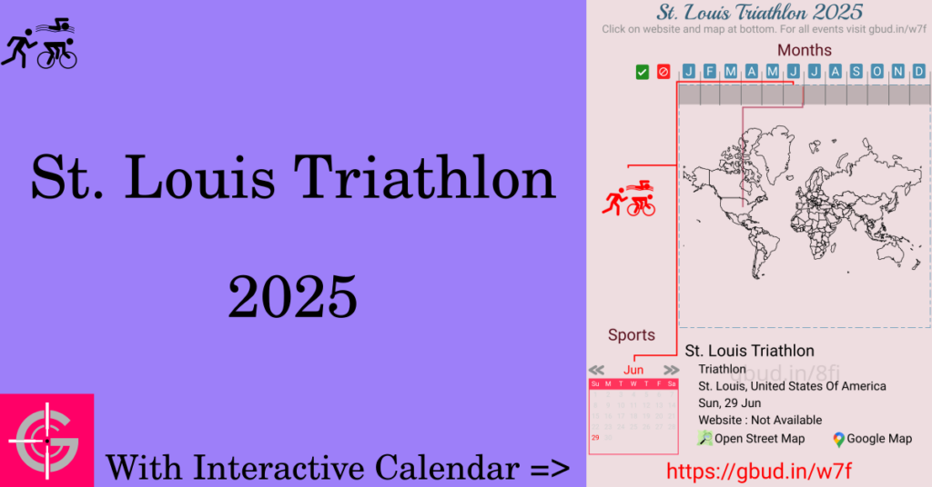 Sport event in 2025, St. Louis Triathlon 2025