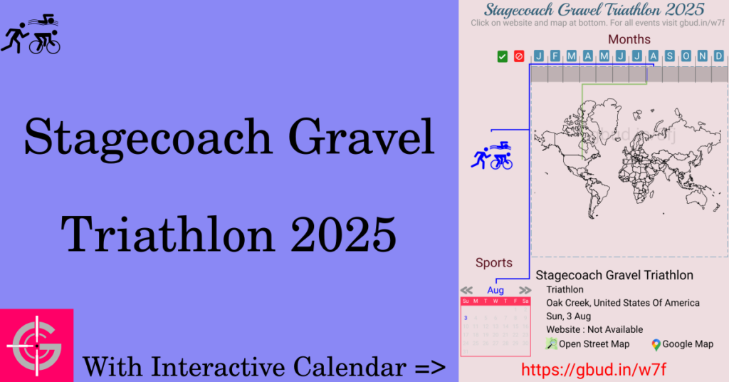 Sport event in 2025, Stagecoach Gravel Triathlon 2025