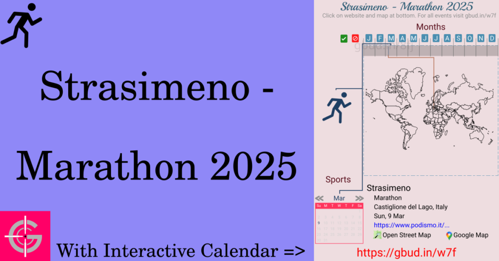 Sport event in 2025, Strasimeno - Marathon 2025