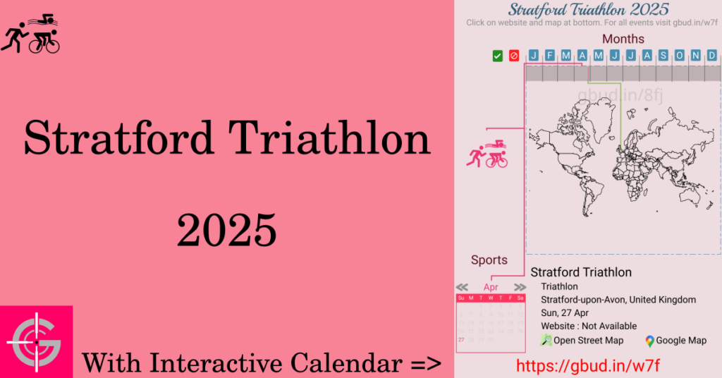 Sport event in 2025, Stratford Triathlon 2025