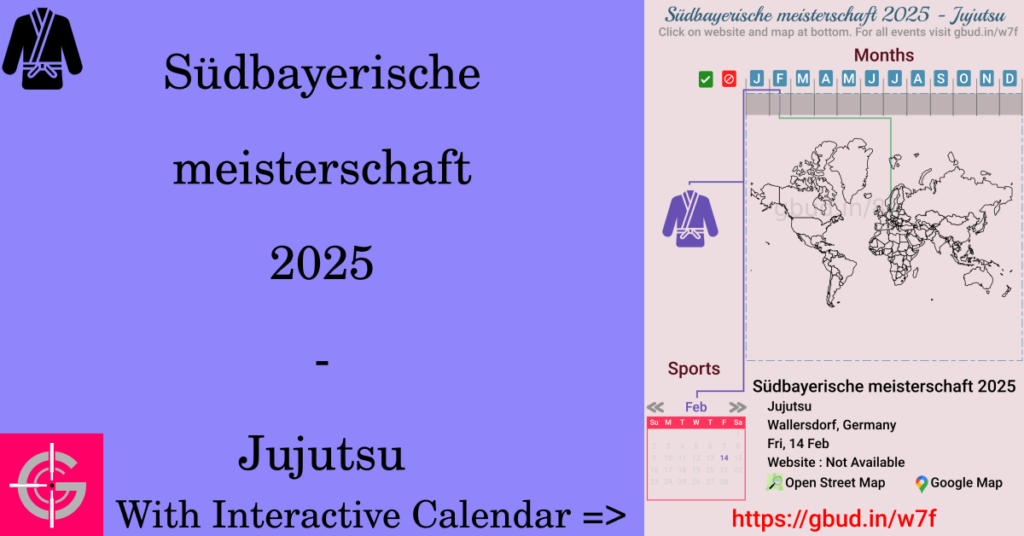 Sport event in 2025, Südbayerische meisterschaft 2025 - Jujutsu