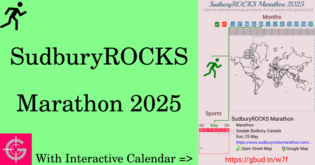 Sport event in 2025, SudburyROCKS Marathon 2025