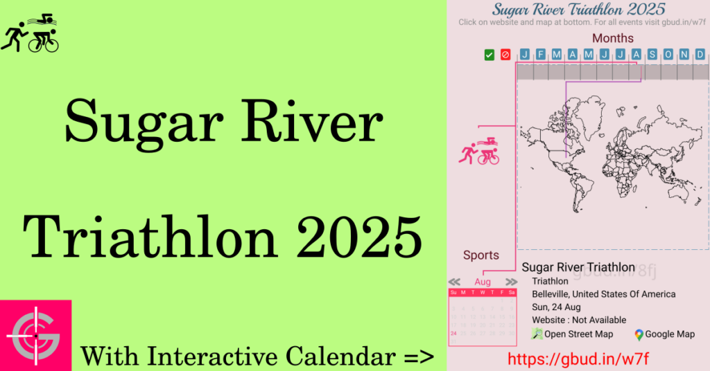 Sport event in 2025, Sugar River Triathlon 2025