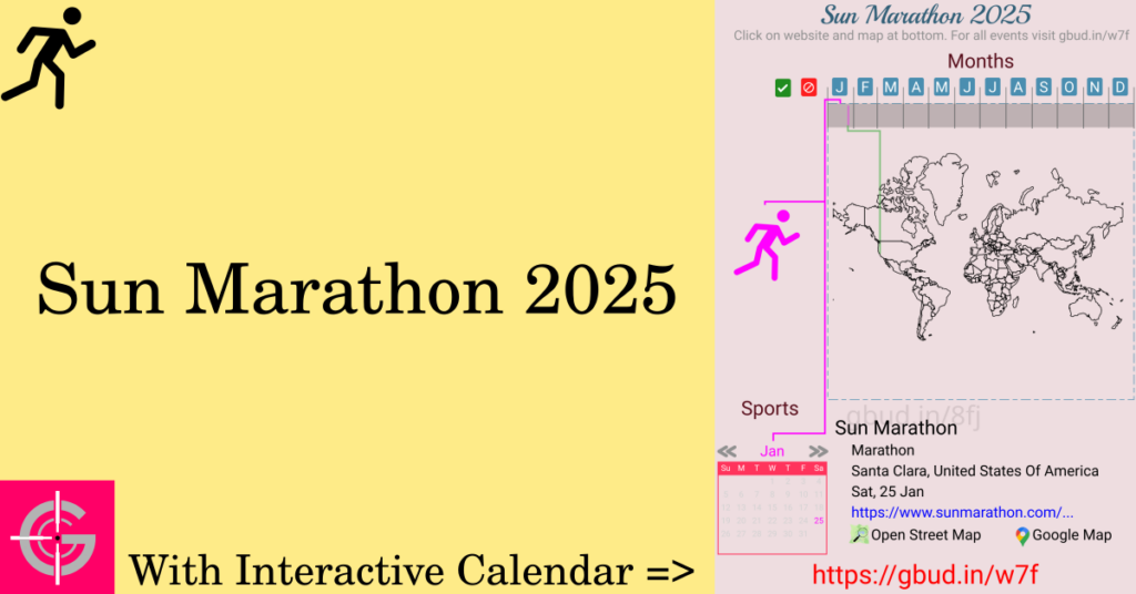 Sport event in 2025, Sun Marathon 2025