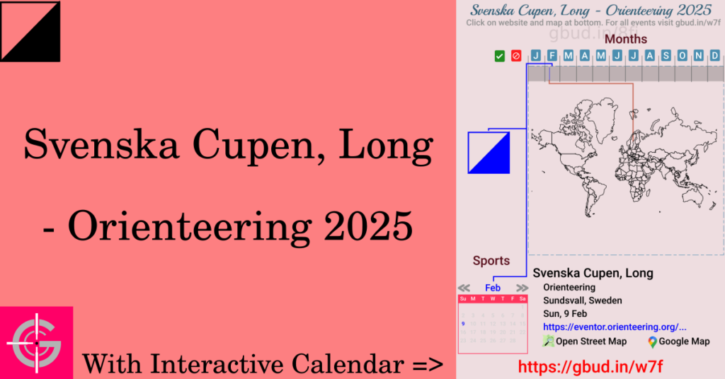 Sport event in 2025, Svenska Cupen, Long - Orienteering 2025