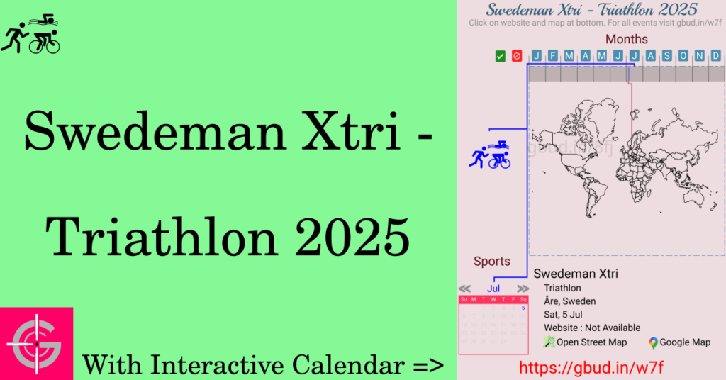 Sport event in 2025, Swedeman Xtri - Triathlon 2025