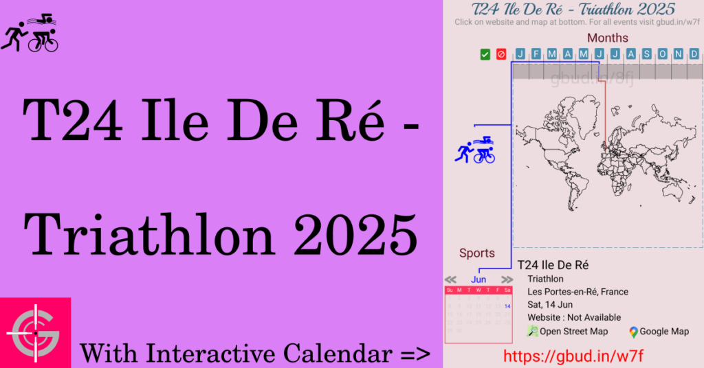 Sport event in 2025, T24 Ile De Ré - Triathlon 2025