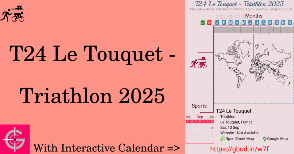 Sport event in 2025, T24 Le Touquet - Triathlon 2025