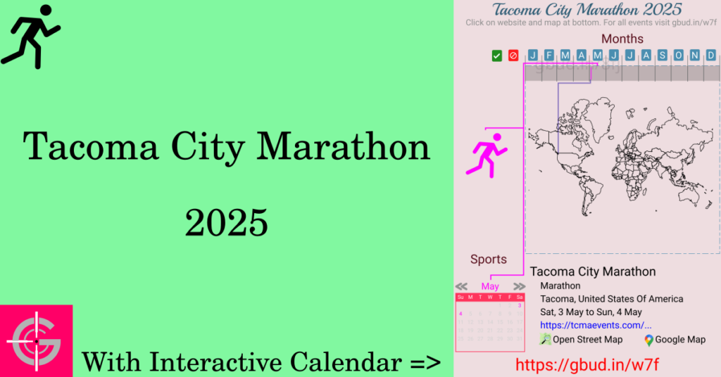 Sport event in 2025, Tacoma City Marathon 2025