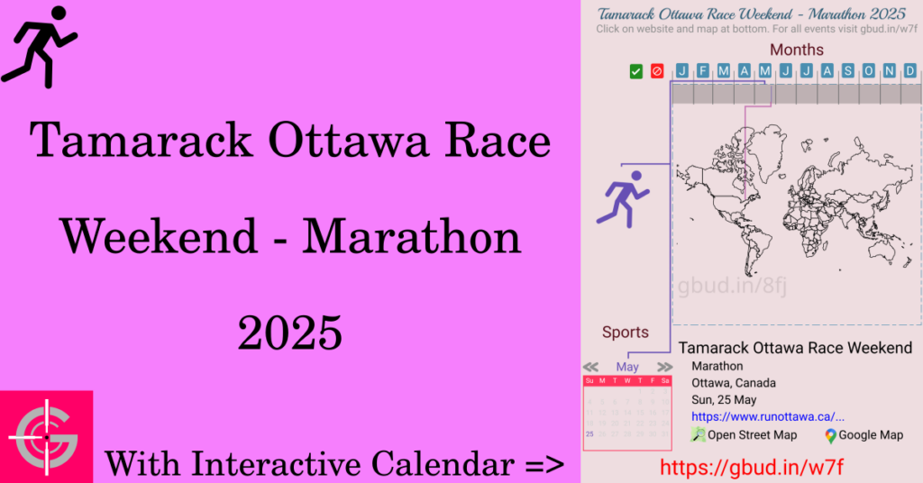 Sport event in 2025, Tamarack Ottawa Race Weekend - Marathon 2025