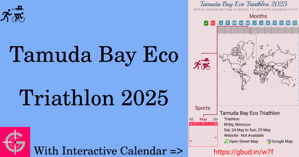 Sport event in 2025, Tamuda Bay Eco Triathlon 2025