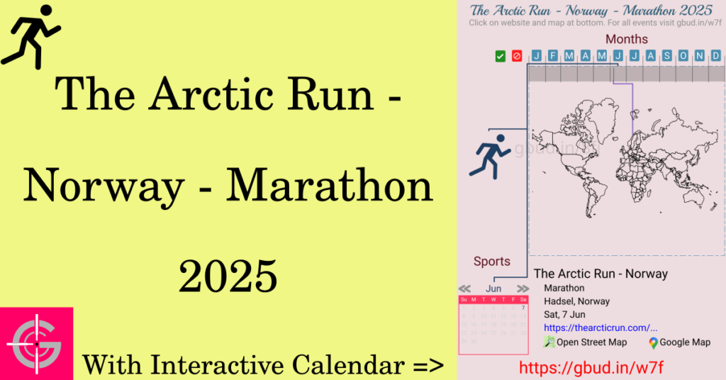 Sport event in 2025, The Arctic Run - Norway - Marathon 2025