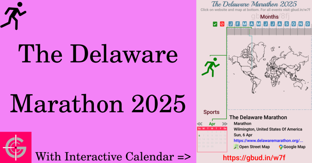 Sport event in 2025, The Delaware Marathon 2025