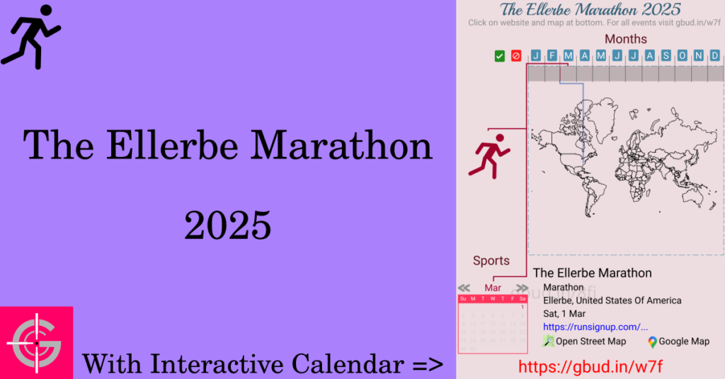 Sport event in 2025, The Ellerbe Marathon 2025