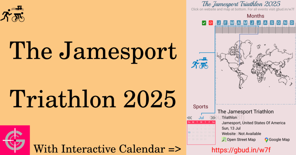 Sport event in 2025, The Jamesport Triathlon 2025