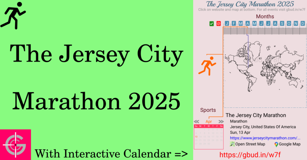 Sport event in 2025, The Jersey City Marathon 2025