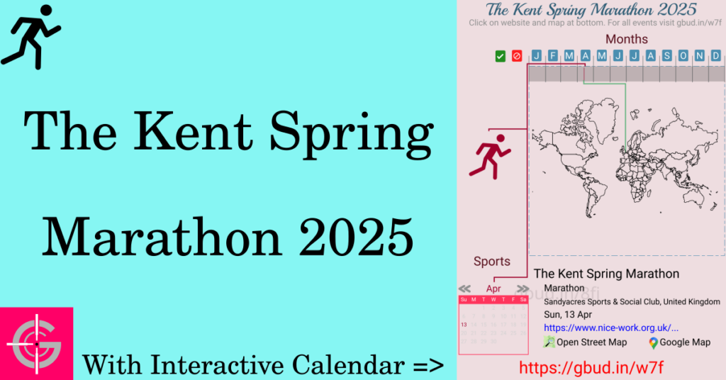 Sport event in 2025, The Kent Spring Marathon 2025