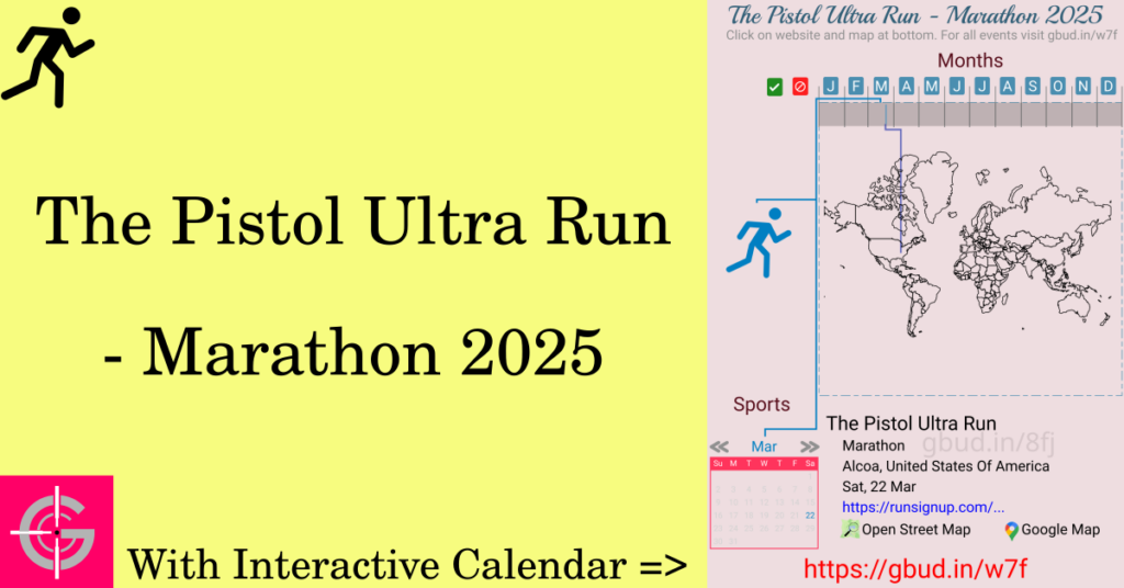 Sport event in 2025, The Pistol Ultra Run - Marathon 2025