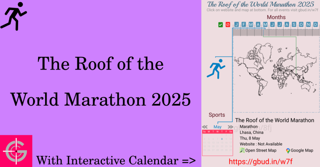 Sport event in 2025, The Roof of the World Marathon 2025