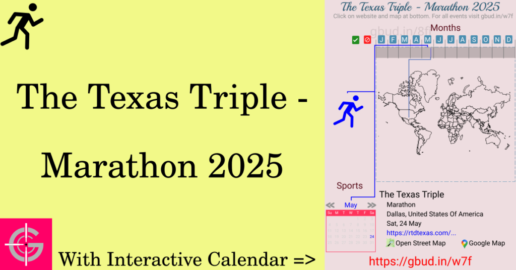 Sport event in 2025, The Texas Triple - Marathon 2025