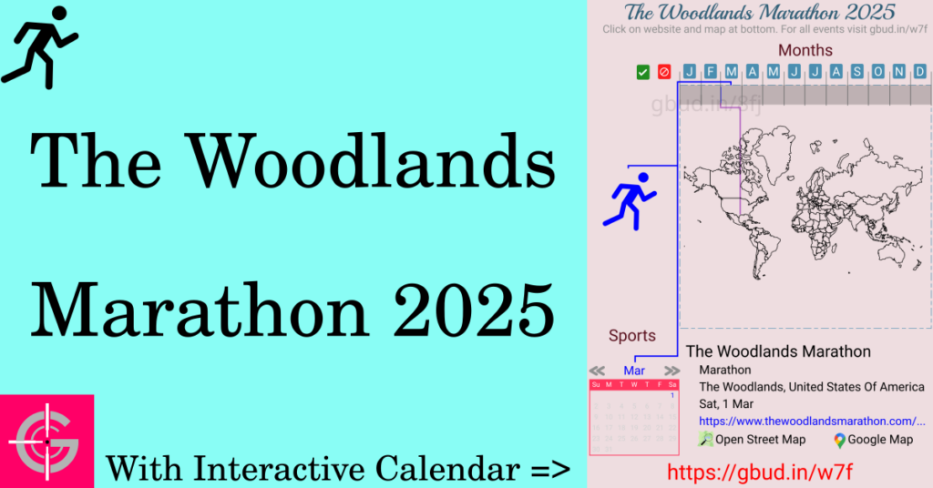 Sport event in 2025, The Woodlands Marathon 2025