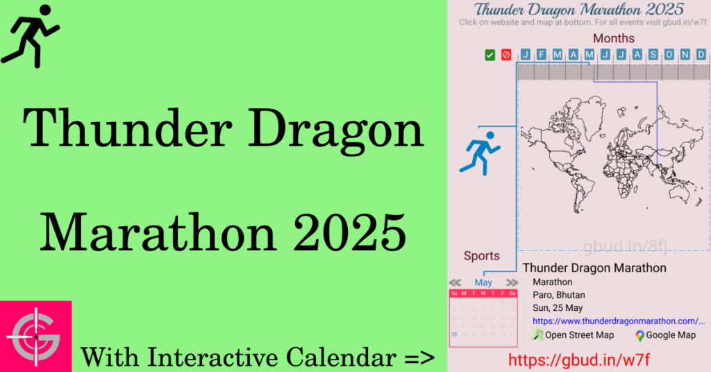 Sport event in 2025, Thunder Dragon Marathon 2025