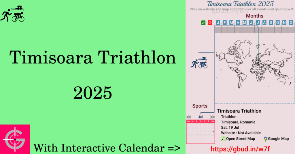 Sport event in 2025, Timisoara Triathlon 2025