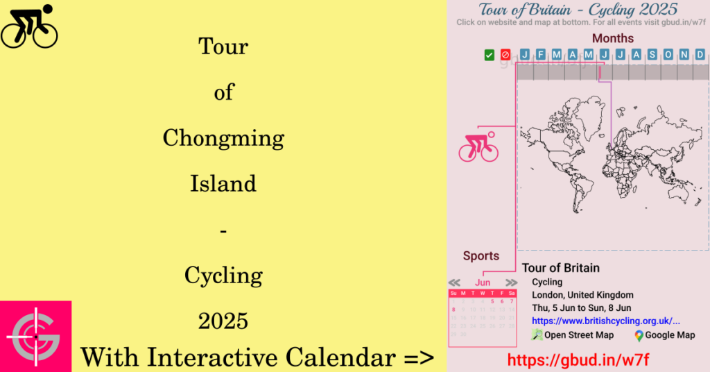 Sport event in 2025, Tour of Chongming Island - Cycling 2025