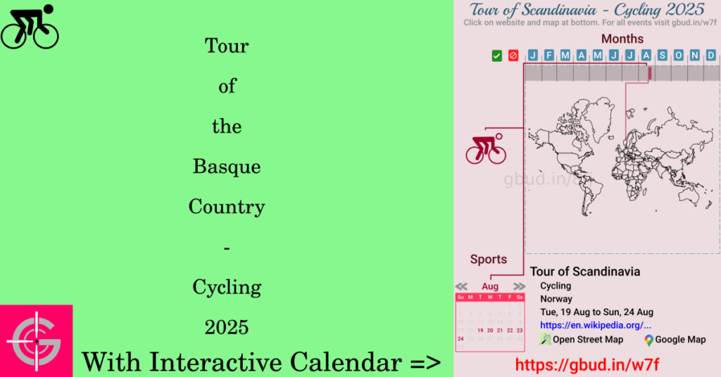 Sport event in 2025, Tour of the Basque Country - Cycling 2025