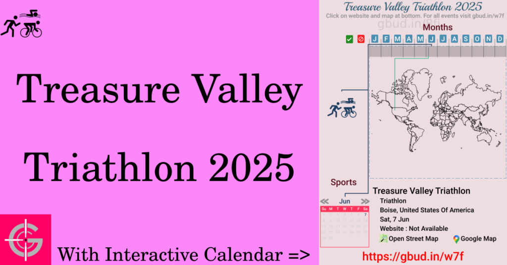 Sport event in 2025, Treasure Valley Triathlon 2025