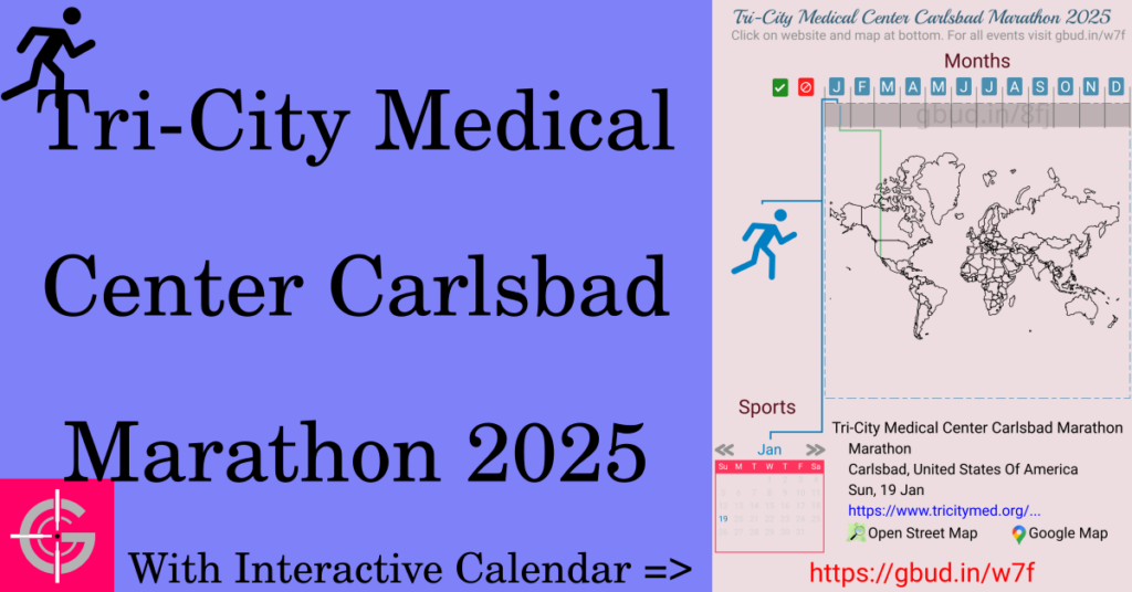 Sport event in 2025, Tri-City Medical Center Carlsbad Marathon 2025