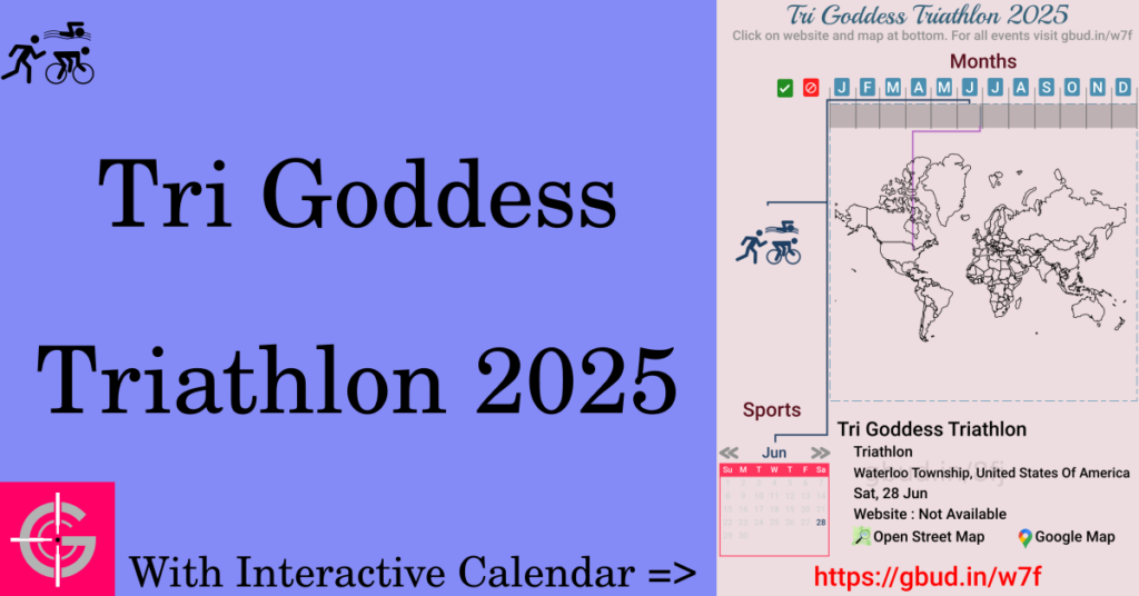 Sport event in 2025, Tri Goddess Triathlon 2025