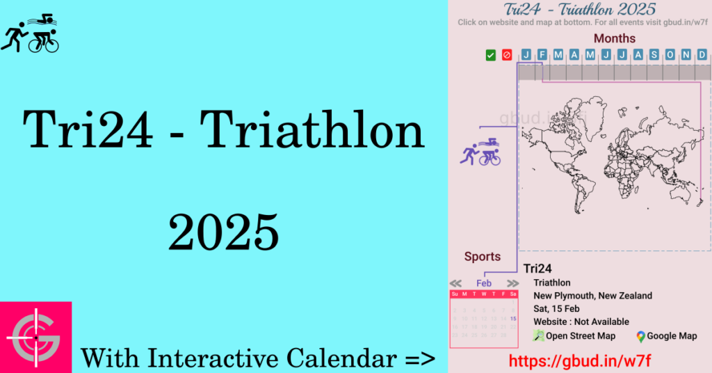 Sport event in 2025, Tri24 - Triathlon 2025